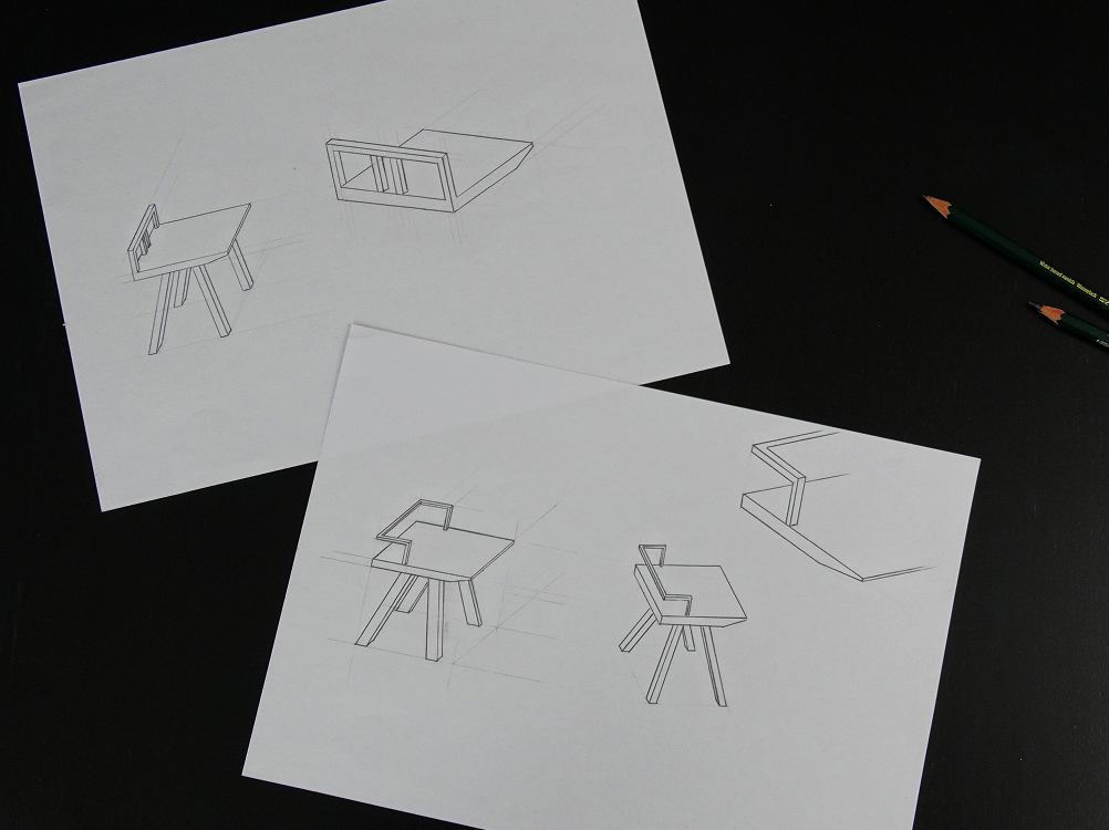 Nao stool concept sketches