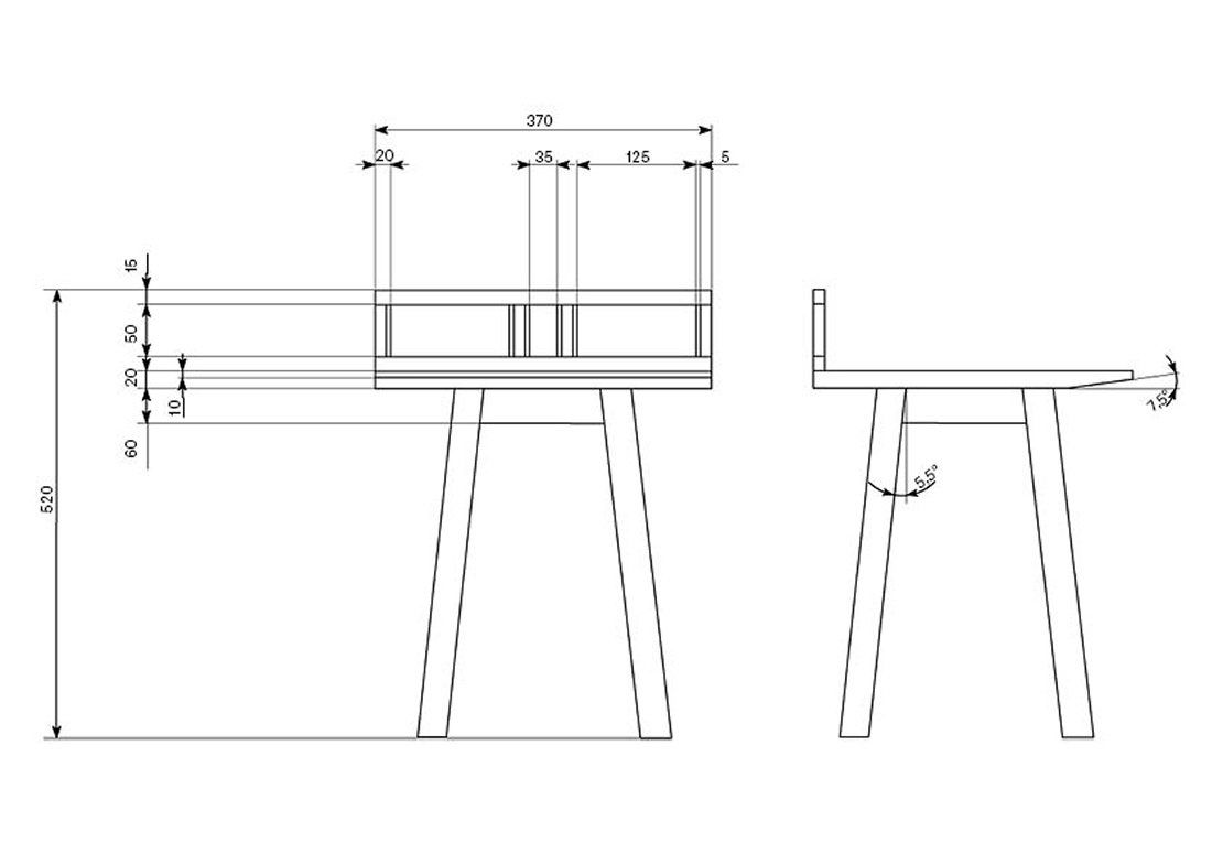Nao technical drawing